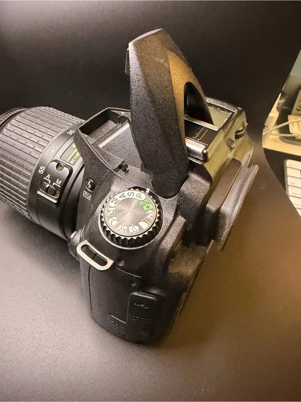 Nikon D50 DSLR Camera + 18-55mm Lens AS-IS Parts Repair